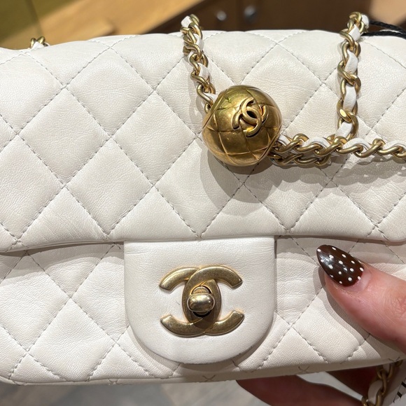 Chanel Mini Square Pearl Crush Flap Bag - Picture 5 of 6